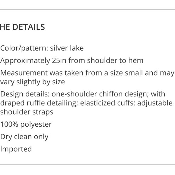 Parker blue one shoulder blouse - Picture 3 of 8